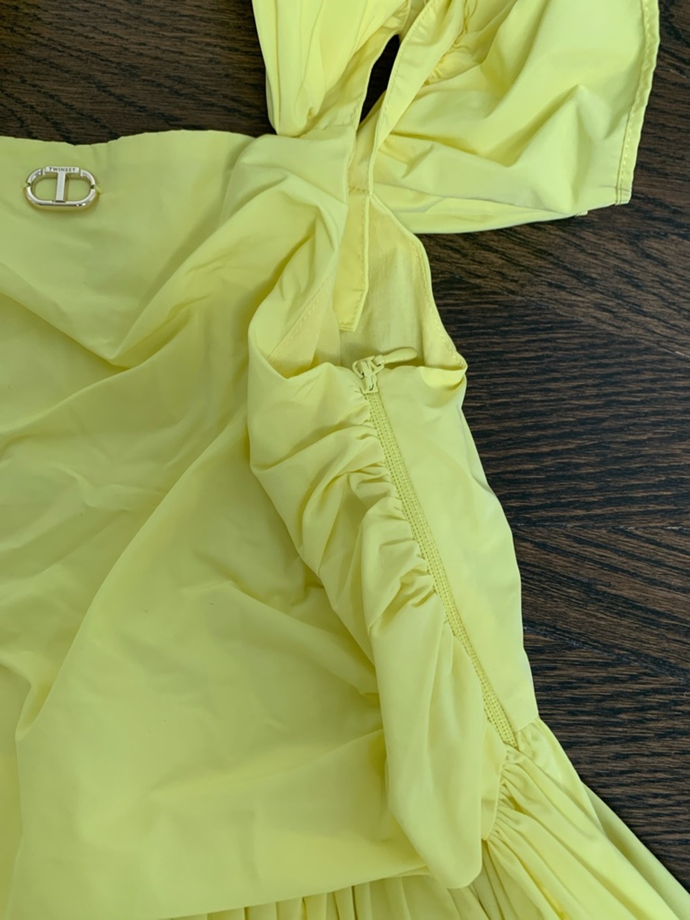 Twin-Set Yellow Ruffled Dress - Picture 5 of 8